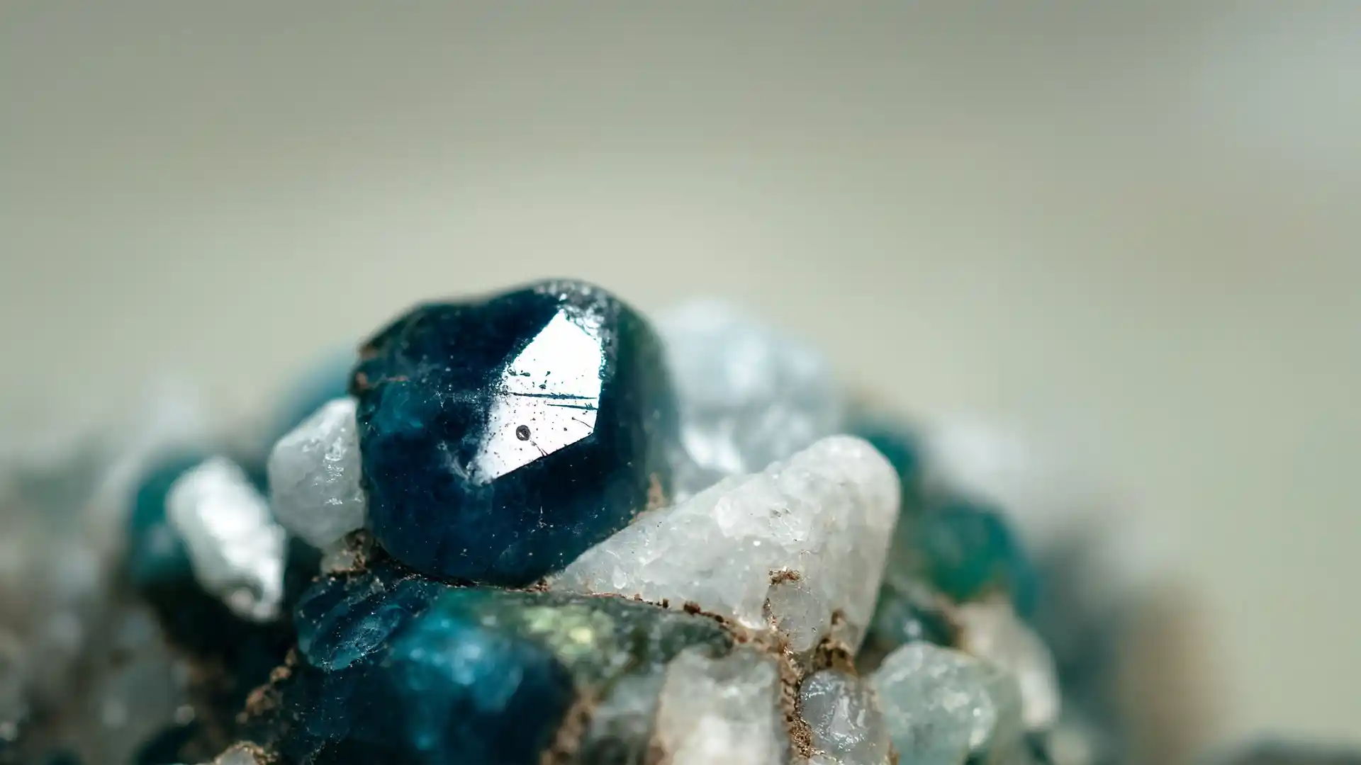 Close-up of a blue natural stone